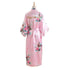 kimono demoiselle d'honneur peignoir satin marié floral preparation mariage bridesmaid rose